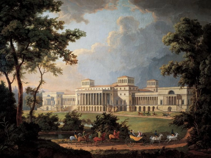 1755-Albert Christoph Dies - Facciata del giardino progettata (non completata) per il Palazzo Esterházy